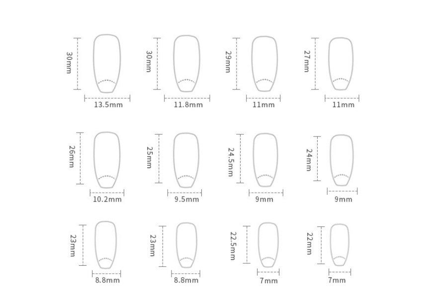 Fake Nails Stars And Moon